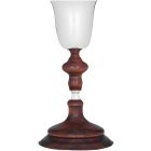 Silver goblet with knot and wooden base