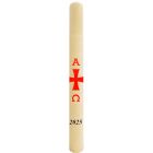 Paschal wax candle smooth with stickers | 2025