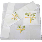 Altar linen set with embroidered Cross