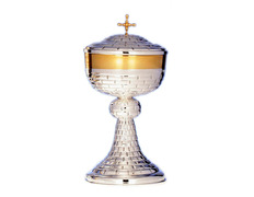 Add to Cart Silver ciborium with linear chiselling Silver ciborium with linear chiselling
