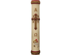 Add to Cart Paschal Candle 2025 | Relief Lamb Paschal Candle 2025 | Relief Lamb