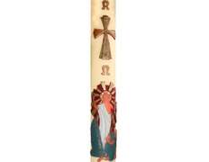 Add to Cart Paschal Candle 2025 | Relief Jesus Christ resurrected Paschal Candle 2025 | Relief Jesus Christ resurrected
