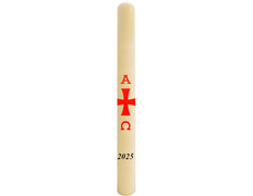Add to Cart Paschal wax candle smooth with stickers | 2025 Paschal wax candle smooth with stickers | 2025