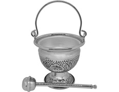Add to Cart Holy Water Vessels with Hyssop silver plated color Holy Water Vessels with Hyssop silver plated color