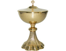 Add to Cart Gold-plated metal ciborium with polylobed base Gold-plated metal ciborium with polylobed base