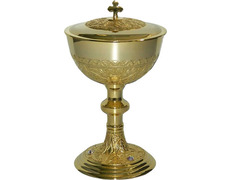 Add to Cart Metal ciborium with stones at the base Metal ciborium with stones at the base