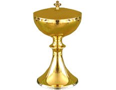 Add to Cart Metal ciborium with golden Italian bath Metal ciborium with golden Italian bath