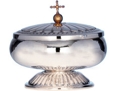 Add to Cart Smooth silver ciborium with decorated lid and foot Smooth silver ciborium with decorated lid and foot
