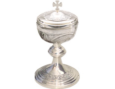 Add to Cart Alpaca ciborium with liturgical engravings Alpaca ciborium with liturgical engravings