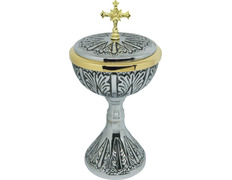 Add to Cart Ciborium engraved in metal and gold-plated Ciborium engraved in metal and gold-plated