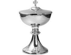Add to Cart Communion Ciborium with Silver Color Cup | Catholic Metalware Communion Ciborium with Silver Color Cup | Catholic Metalware