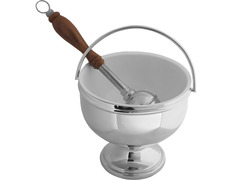 Add to Cart Silver brass Holy Water vessel and hyssop Silver brass Holy Water vessel and hyssop