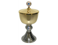 Add to Cart Mini ciborium in two-tone blue gold-plated metal Mini ciborium in two-tone blue gold-plated metal