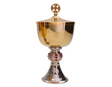 Add to Cart Two-tone metal mini ciborium with red gold plating Two-tone metal mini ciborium with red gold plating