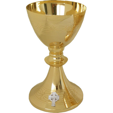 Communion chalice and paten