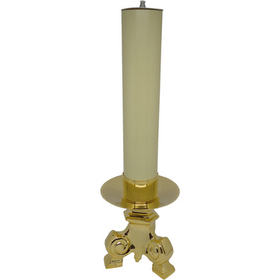 Candlestick for altar with bronze foot