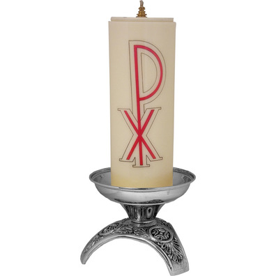 Table Candle Holder with 8 cm. Paraffin Candle