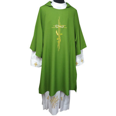 Dalmatic in the four liturgical colors green