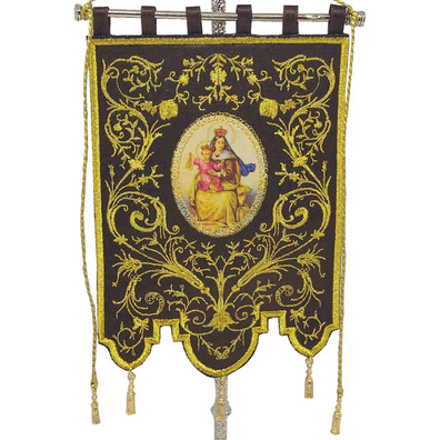 Virgin of Mount Carmel Simpecado Banner | Miniature