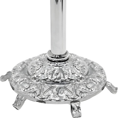 Censer holder with silver plated cast foot