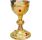 Goblet with gold bath and embedded stones