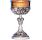 Silver chalice decorated with liturgical elements