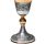 Metal chalice decorated with JHS