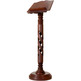 Lectern made of carved wood with circular foot