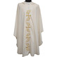 Catholic priest chasuble with gold-colored Crosses embroidery beige