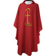 Embroidered Catholic priest chasuble red