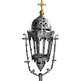 Silver metal processional lanterns