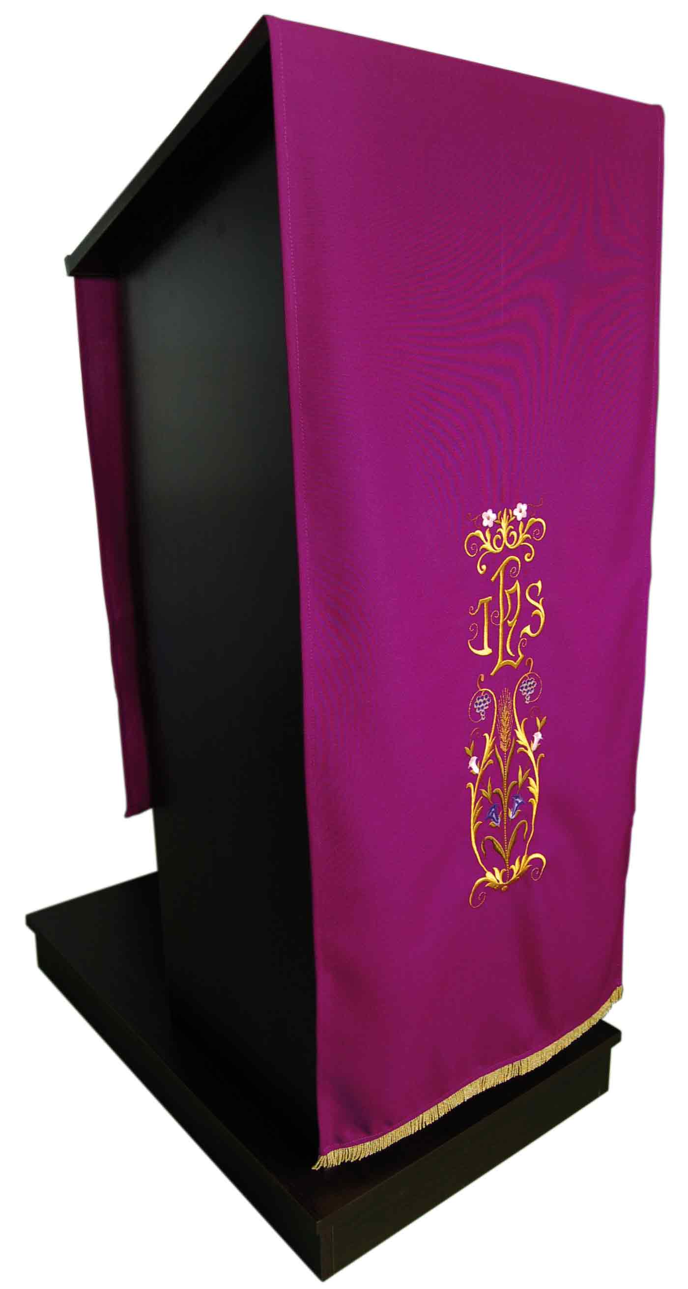 Cloth Stand With JHS Embroidered Sale Cloth covered Lectern